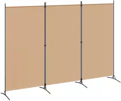 3-panelis kambario skirstytuvas Smėlio 260 x 180 cm Audinys