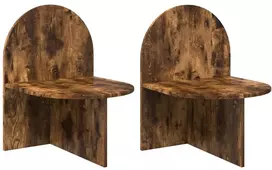 Naktinis staliukas 2 pcs Dūminio ąžuolo 48 x 49 x 65 cm