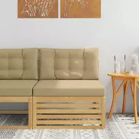 Lauko Vidurinis Sofa Kietos akacijos mediena Balinta ir bėžinė