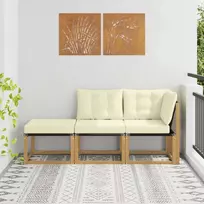 Sekcija sofa vienetai su pagalve 3 Vienetas Balta