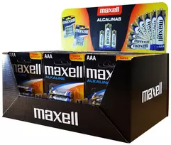 Baterijos - Maxell Alkaline LR03 AAA 1.5V 120 vnt. Ekranas Blister Raudona