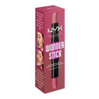 NYX PROFESSIONAL MAKEUP WONDER STICK dvipusis kreminių skaistalų pieštukas, 2 x 4 g