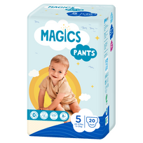 MAGICS PANTS sauskelnės-kelnaitės JUNIOR, 12-17 kg, 20 vnt.
