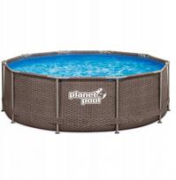 CF FRAME viršutinio rėmo baseinas - 305 x 91 cm, rattan | BAZ0007 | 4894906010876