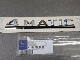 Mercedes-Benz W124 galinis bagažinės ženkliukas su logotipu emblema originalus A1248172815