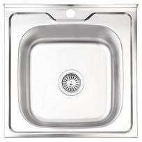 Virtuvinė kriauklė AB 500x500x0.6mm su sifonu