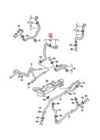 VW CADDY TOURAN aušinimo skysčio žarna su greito atjungimo jungtimi 1T0122157CP originali