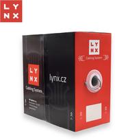 LYNX UTP kabel, Cat6, PVC (Eca), celoměděný, vnitřní, šedý, box 305m | LX-SLD-UTP6-PVC-GR | 8591205721125