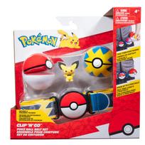 Žaislinis diržas Pokemon Clip´n´Go Poke Ball Belt Set W15