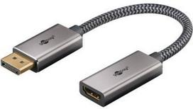 Displayport į Hdmi adapteris, 4k 60hz, juodas