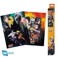 Plakatai - NARUTO - Ninjai - 52x38 cm - Sienų dekoracija - Kartonas - Vidaus