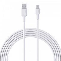 USB-A to USB-C Braided Cable 1m 60W/480Mbps, USB2.0 by Aukey White