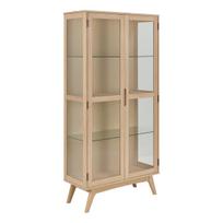 vitrina Marte 94x40x192 cm, smėlio spalvos