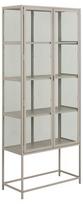 Vitrina Seaford 77x35x185 cm, pilka