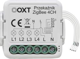 Oxt mini relė 4 kanalų Zigbee Tuya išmaniam namui