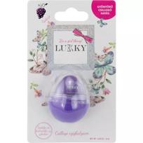 Lukky: Blizgantis lūpų balzamas su vynuogių kvapu - violetinis