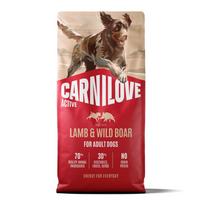 CARNILOVE ACTIVE Dog Lamb & Wild Boar sausas maistas šunims - Produkto Svoris 12kg