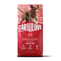 CARNILOVE ACTIVE Dog Dry Venison & Reindeer & Wild Boar sausas maistas šunims - Produkto Svoris 12kg