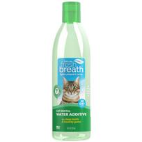 TropiClean Fresh Breath Oral Care Water Additive for Cats dantų priežiūros skystis katėms (pilamas į vandenį) 473ml