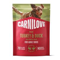 CARNILOVE Paté Turkey & Duck with Timothy Grass konservuotas pašaras šunims 300 g