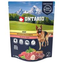 Ontario Pouch Beef with Vegetables in Broth – paštetas šunims su jautiena 300g