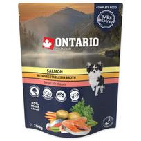 Ontario Pouch Salmon with Vegetables in Broth – paštetas šunims su lašiša 300g