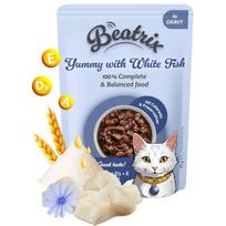 Beatrix Adult Cat su balta žuvimi 85g konservai katėms