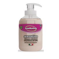 „Inodorina Sensation“ minkštinamasis ir raminantis šampūnas su pieno baltymais 300 ml