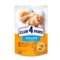 Club 4 Paws konservai katėms su ėriena padaže 85g * 24vnt.