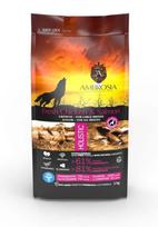 Ambrosia Grain-Free Junior Large breed Fresh Chicken & Salmon - begrūdis sausas maistas jauniems, didelių veislių šunims - Produkto Svoris 12kg pažeista pakuotė