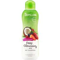 TropiClean Berry & Coconut giliai valantis šampūnas šunims ir katėms - Produkto Tūris 355ml