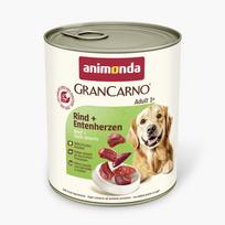 GRANCARNO Adult Beef + Duck hearts su jautiena ir anties širdelėmis 800g