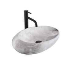 REA-U6651 - Praustuvas ant stalviršio ROXY 31x49 cm keramika/pilka/akmens imitacija