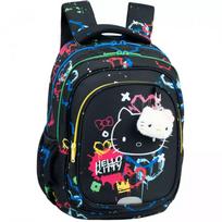Mokyklinė kuprinė Hello Kitty juoda neoninė – CoolPack