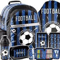 Mokyklinė kuprinė Football mėlyna – Paso