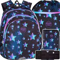 Mokyklinė kuprinė Star Night rinkinys 3 dalių – CoolPack