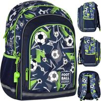 Mokyklinė kuprinė Football balti kamuoliai – Starpak