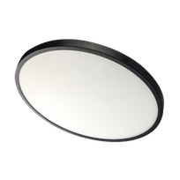 Lubinis LED šviestuvas TOPE TRENT, 28W, 2479lm, 4000K, IP20, 300x25 mm, apvalus, juodos sp.