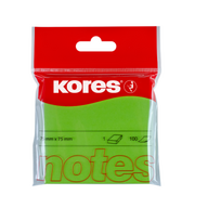Lipnūs lapeliai Kores neoninių spalvų. 75x75mm , žalia