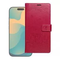 OEM MEZZO bookcase for Redmi Note 15 PRO 4G, cats, red