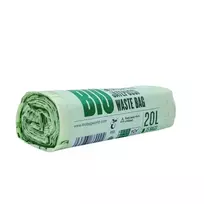 BioBag Compostable garbage bags, 20L (15 per roll), 15 krona, 42x54cm, green
