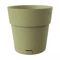 stefanplast Flower pot with tray, Ethica, Ø40x39cm, green