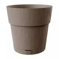 stefanplast Flower pot with tray, Ethica, Ø40x39cm, brown