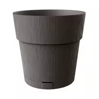 stefanplast Flower pot with tray, Ethica, Ø40x39cm, gray