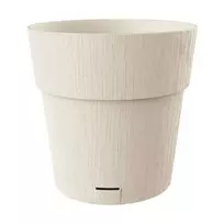 stefanplast Flower pot with tray, Ethica, Ø40x39cm, white