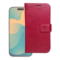 MEZZO knygų dėklas IPHONE 17 PRO MAX katėms raudonas