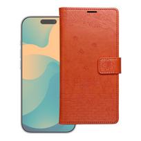 MEZZO knygų dėklas Redmi Note 15 4G katinams, rudas