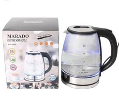Virdulys MARADO elektrinis stiklinis virdulys modernaus dizaino 1500W 2L