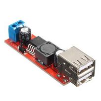 DC/DC įtampos keitiklis iš 9V-36V į 5V 3A su 2x USB (STEP DOWN)