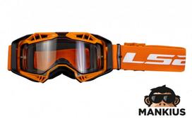Akiniai BLACK H-V ORANGE WITH CLEAR VISOR PINLOCK EXTRA